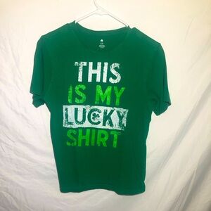 Preloved Youth SizeXL(14-16) This Is My Lucky Shirt Graphic Short Sleeve Shirt